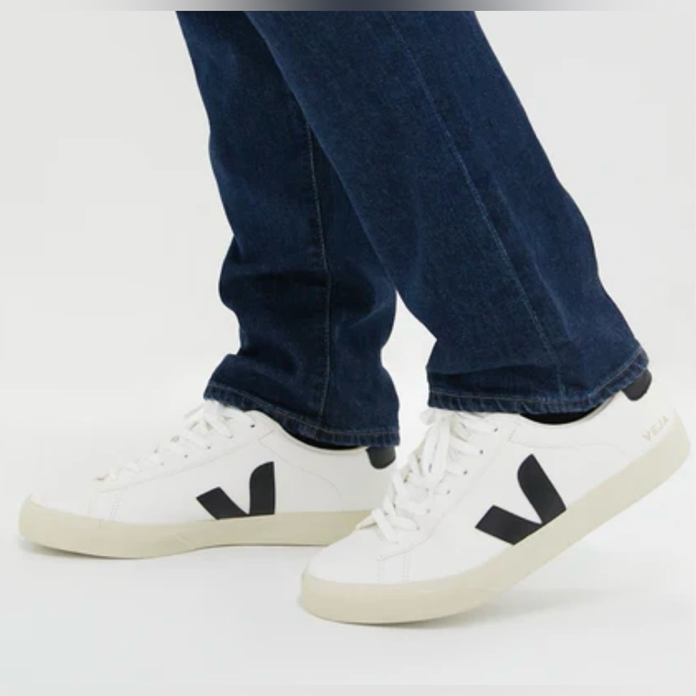 VEJA Men’s Extra White Black Campo Sneakers